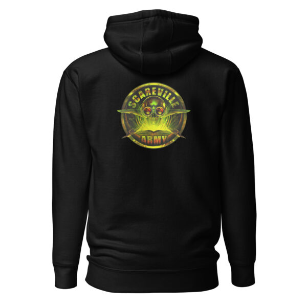 Scareville unisex black hoodie #1 - Image 5