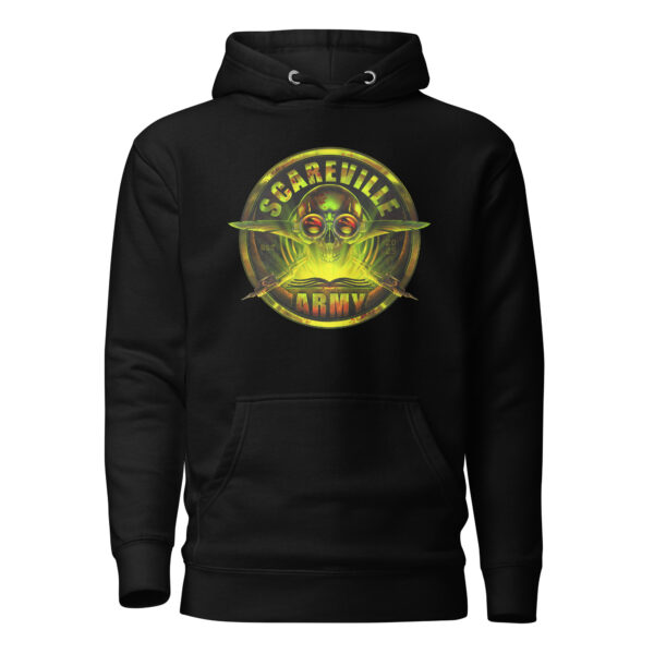 Scareville unisex black hoodie #1